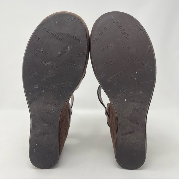 Kork-Ease Ava Suede & Leather Platform Sandal‎ Chocolate Brown, Women's Size 9 - Picture 7 of 10